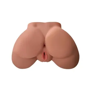 11.25-inch Pipedream Realistic Feel Flesh Brown Ass and Vagina Maasturbator