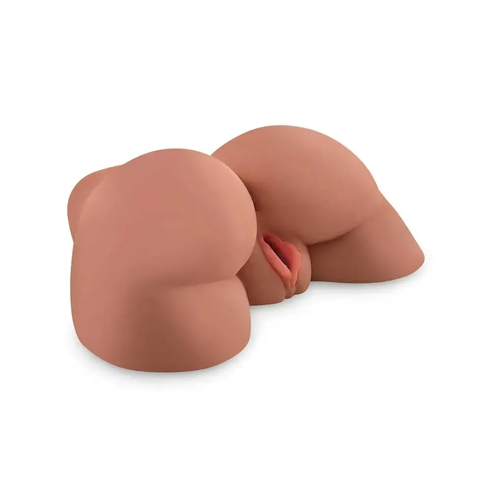 11.25-inch Pipedream Realistic Feel Flesh Brown Ass and Vagina Maasturbator