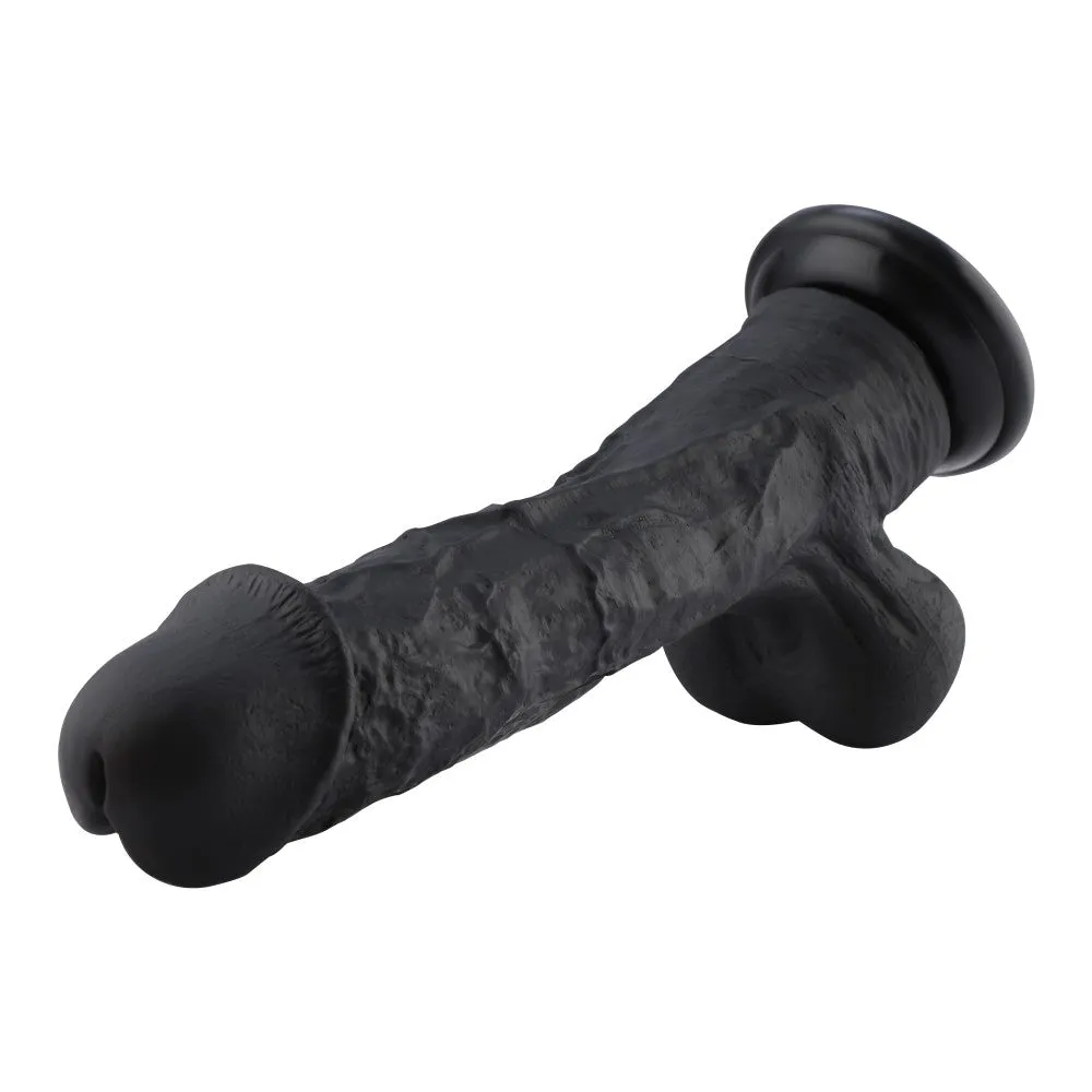 12.4 Black Super Huge Silicone Dildo Attachment for Hismith Sex Machines