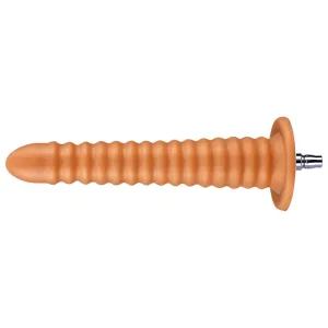 13.19-inch Dual Density Silicone Super Long Spiral Texture Butt Plug for Lustti Sex Machines