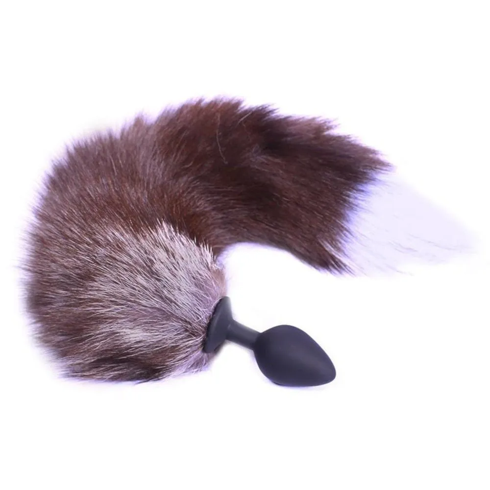 18 Black Wolf Silicone Plug