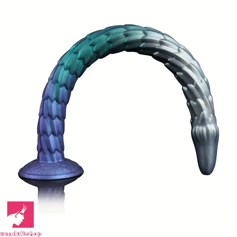 20in Fantasy Monster Long Dildo Soft Flexible Liquid Silicone Cock Butt Plug
