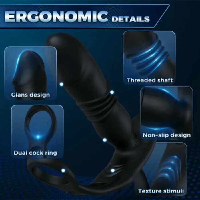 3 IN 1  Anal Vibrator | Remote Control | Cock Ring | Prostate Stimulator