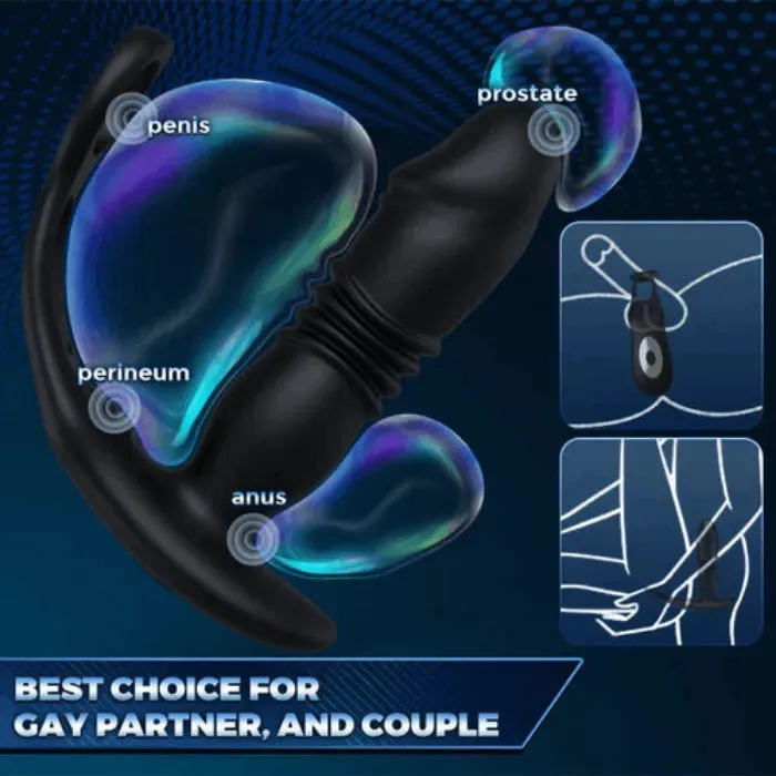 3 IN 1  Anal Vibrator | Remote Control | Cock Ring | Prostate Stimulator