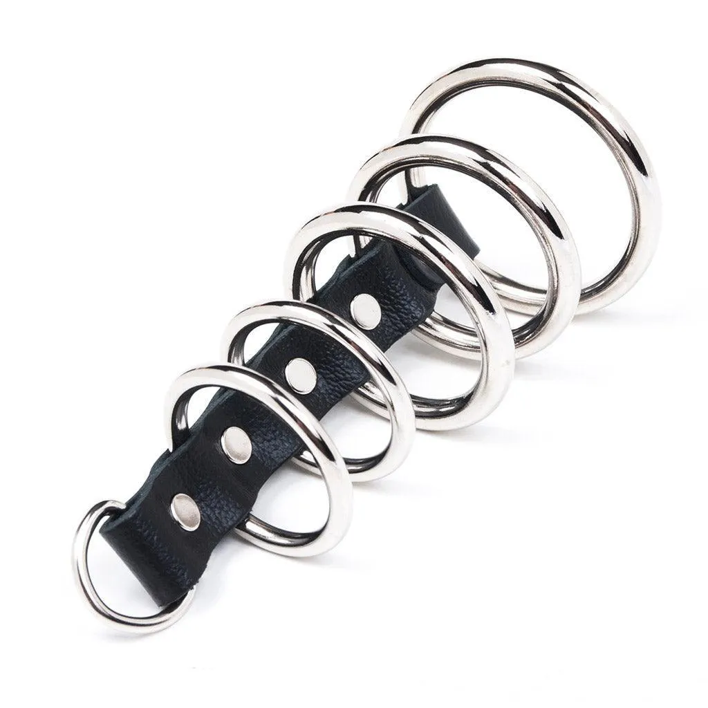 5 Gates Of Hell with D-Ring. Leather