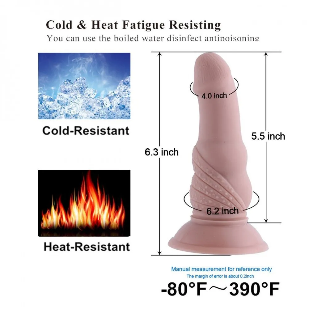 6.3 Silicone Anal Dildo Attachment for Hismith Sex Machines