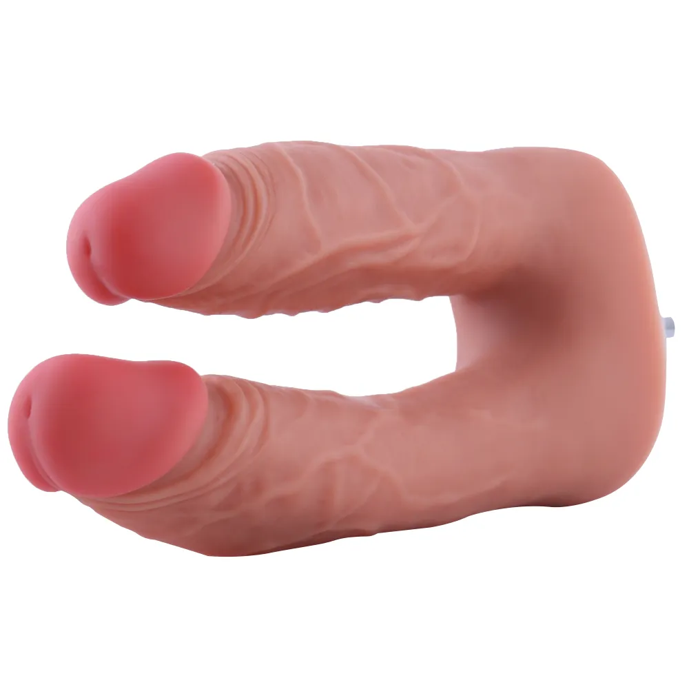 6.5 Realistic Double Penetrator Silicone Dildo for Hismith Sex Machines