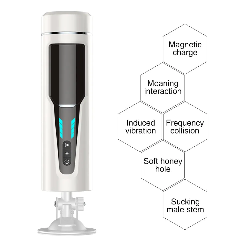 7 frequencies Automatic Piston Telescopic Rotation Male Masturbator