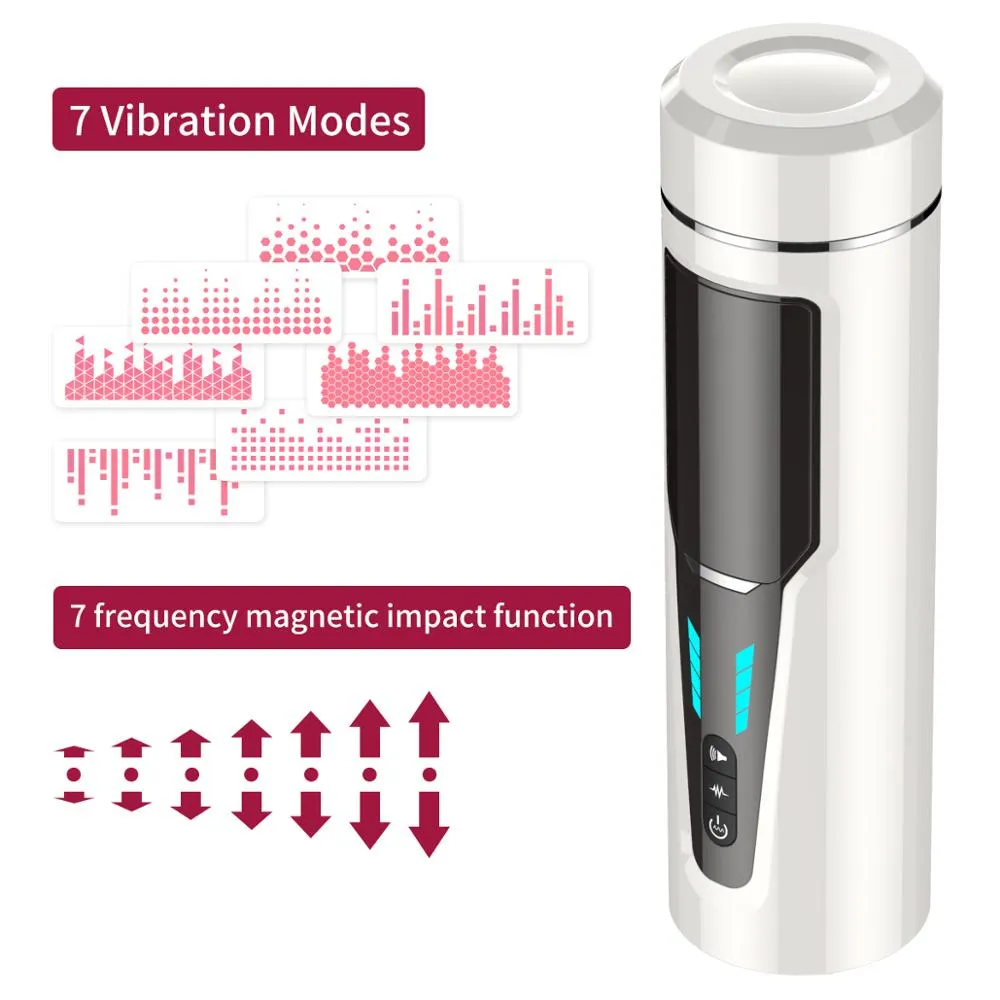 7 frequencies Automatic Piston Telescopic Rotation Male Masturbator