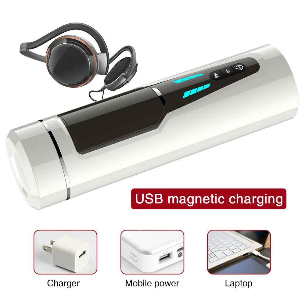 7 frequencies Automatic Piston Telescopic Rotation Male Masturbator