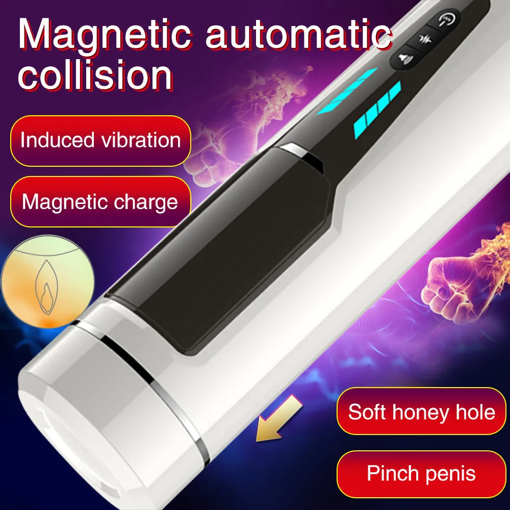 7 frequencies Automatic Piston Telescopic Rotation Male Masturbator