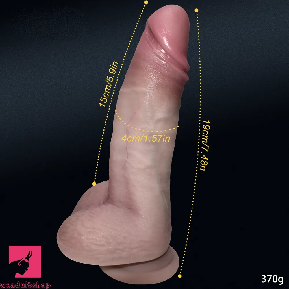 7.48in Adult Silicone Soft Super Realistic Dildo Penis Female Sex Toy