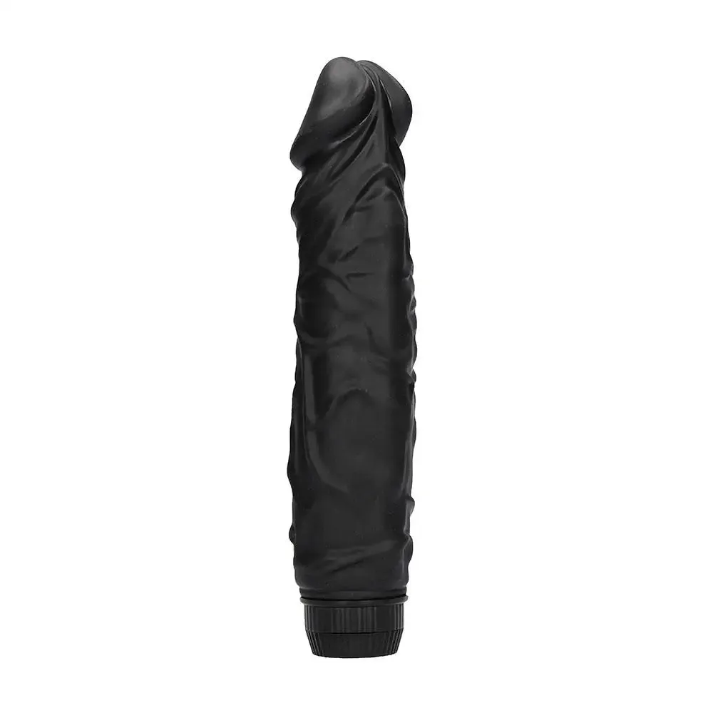 9-inch Shots Black Large Multi-speed Realistic Vibrator