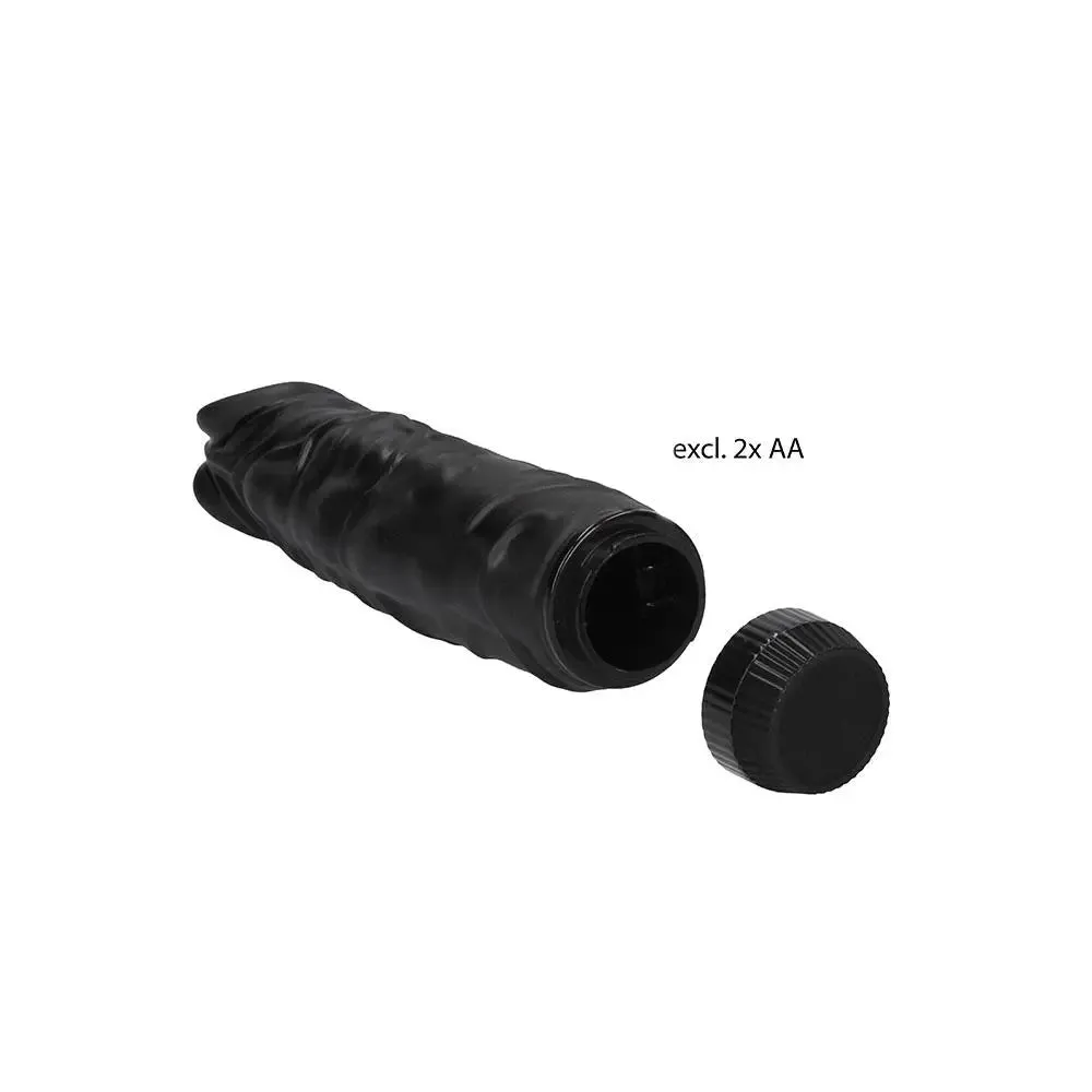 9-inch Shots Black Large Multi-speed Realistic Vibrator