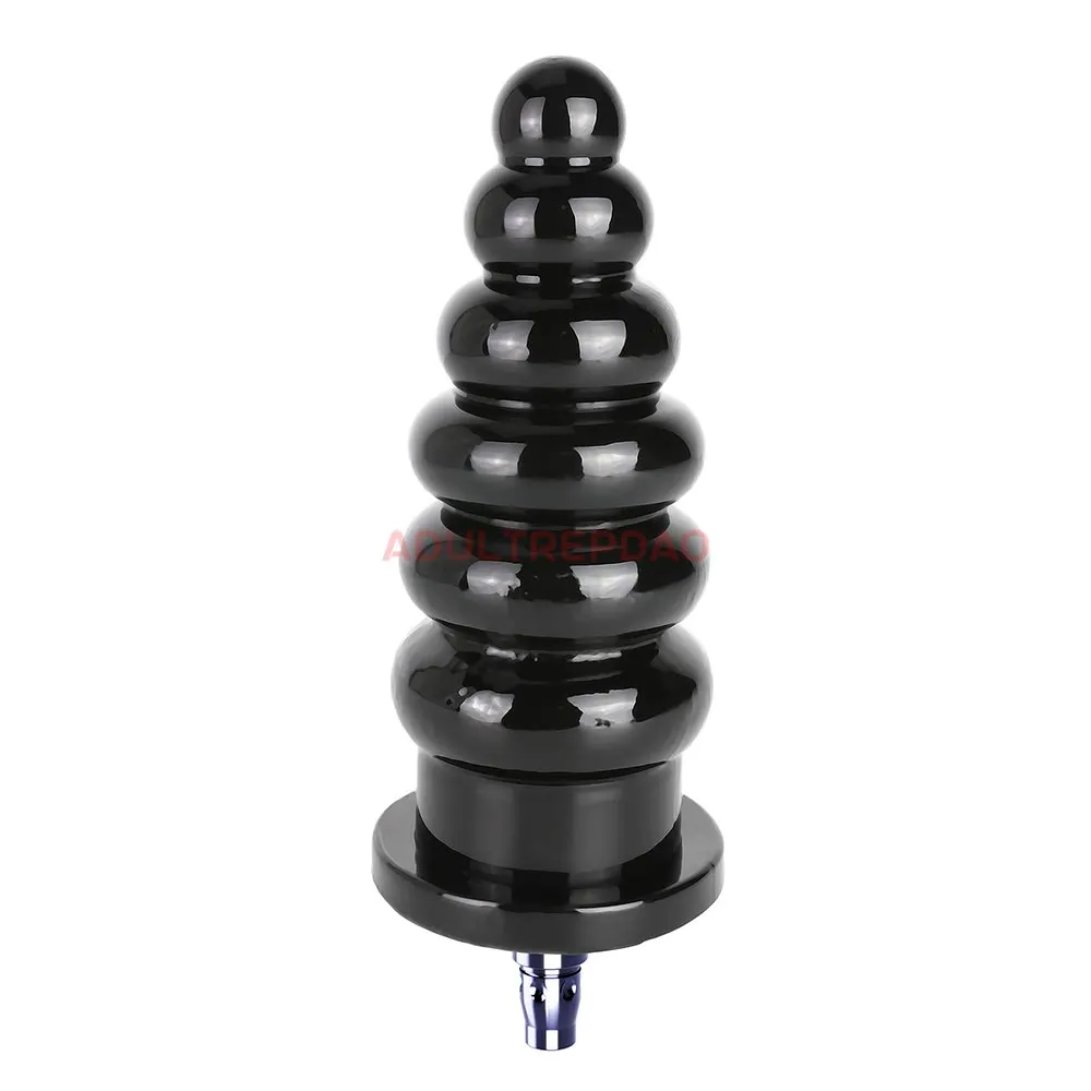 9.06-inch Anal Training Ribbed Butt Plug Attachment for Lustti Sex Machines