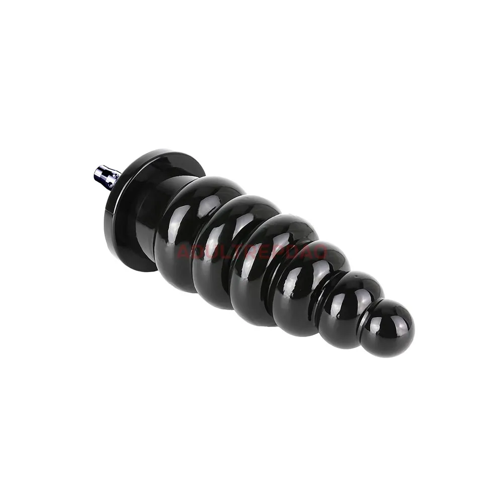 9.06-inch Anal Training Ribbed Butt Plug Attachment for Lustti Sex Machines