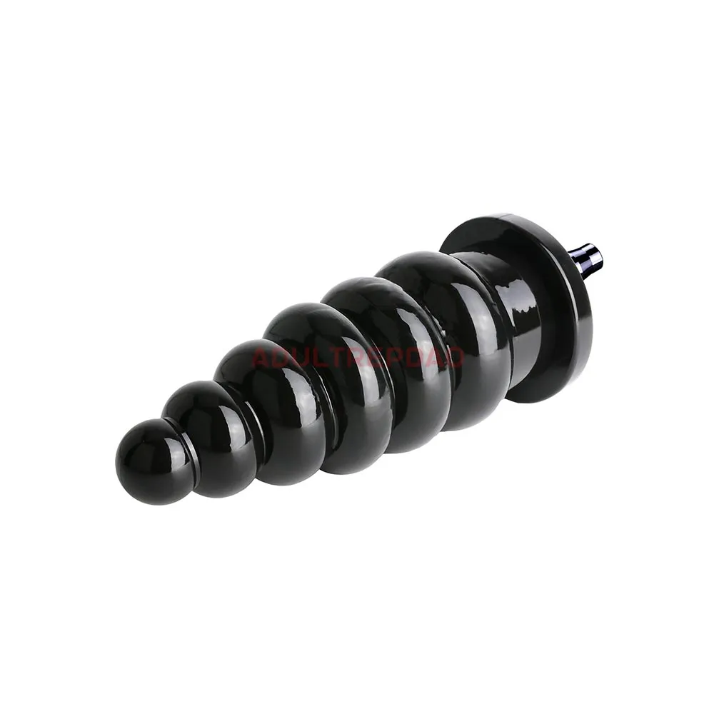 9.06-inch Anal Training Ribbed Butt Plug Attachment for Lustti Sex Machines