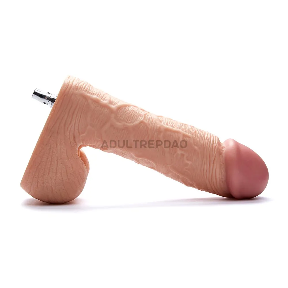9.25-inch King Cock Thick Girthy XL Dildo Attachment for Lustti Sex Machines