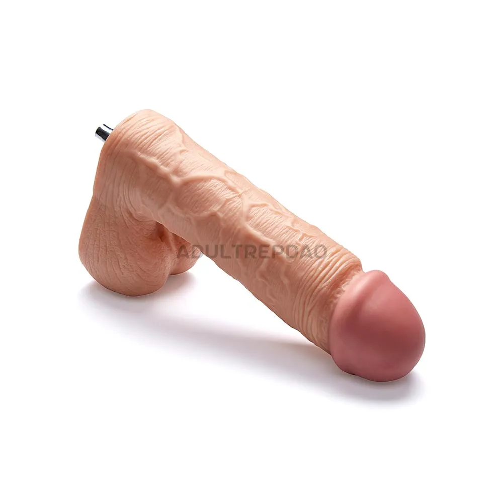 9.25-inch King Cock Thick Girthy XL Dildo Attachment for Lustti Sex Machines