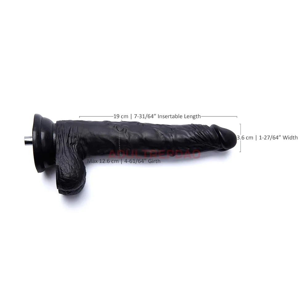 9.25-inch Real-Feel Veiny Slim Dildo Attachment