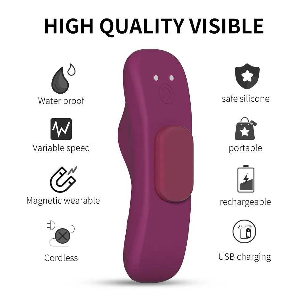 App Controlled Vibrating Panty Sex Toy - Wearable Clit Stimulator G Spot Vibrator