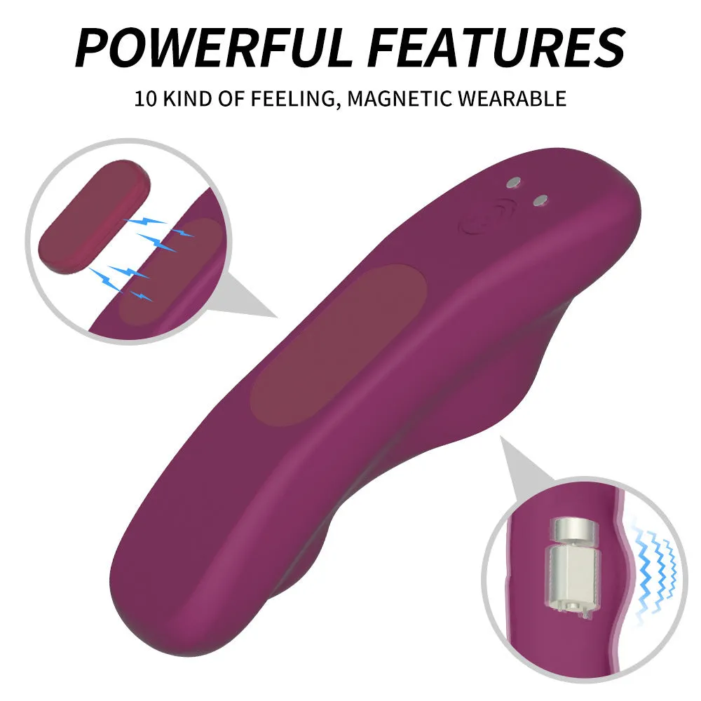 App Controlled Vibrating Panty Sex Toy - Wearable Clit Stimulator G Spot Vibrator