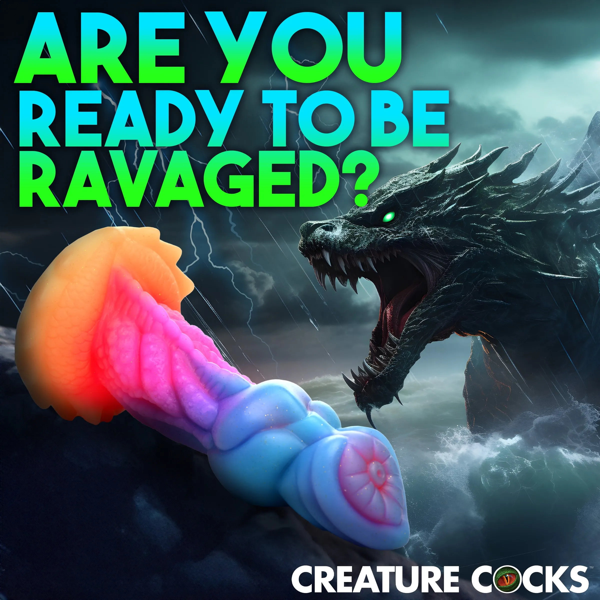 Aquacock Glow In The Dark Dildo