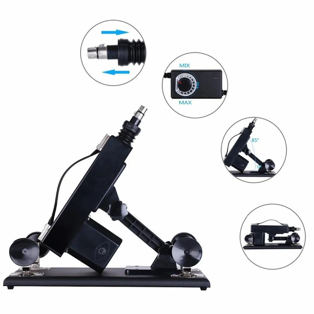 Automatic Sex Machine Sex Toys Thrusting Machine with 6 Attachments