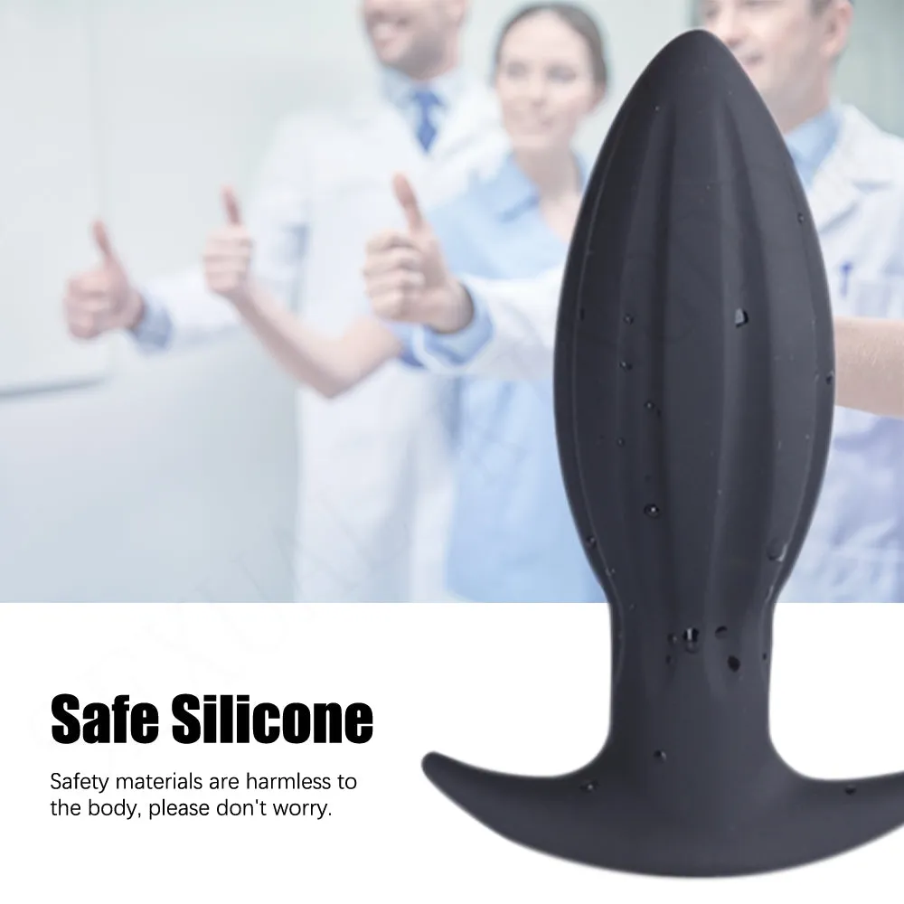 Big Threads Butt Plug - Silicone Anal Dildo Sex Toys for Women Men