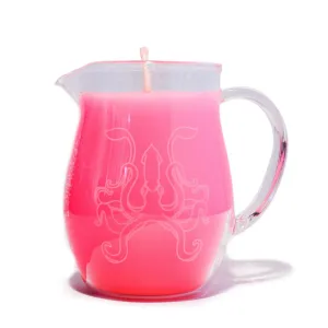 Blacklight Wax Play Candle Pitcher. Pink