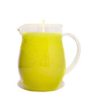 Blacklight Wax Play Candle Pitcher. Yellow
