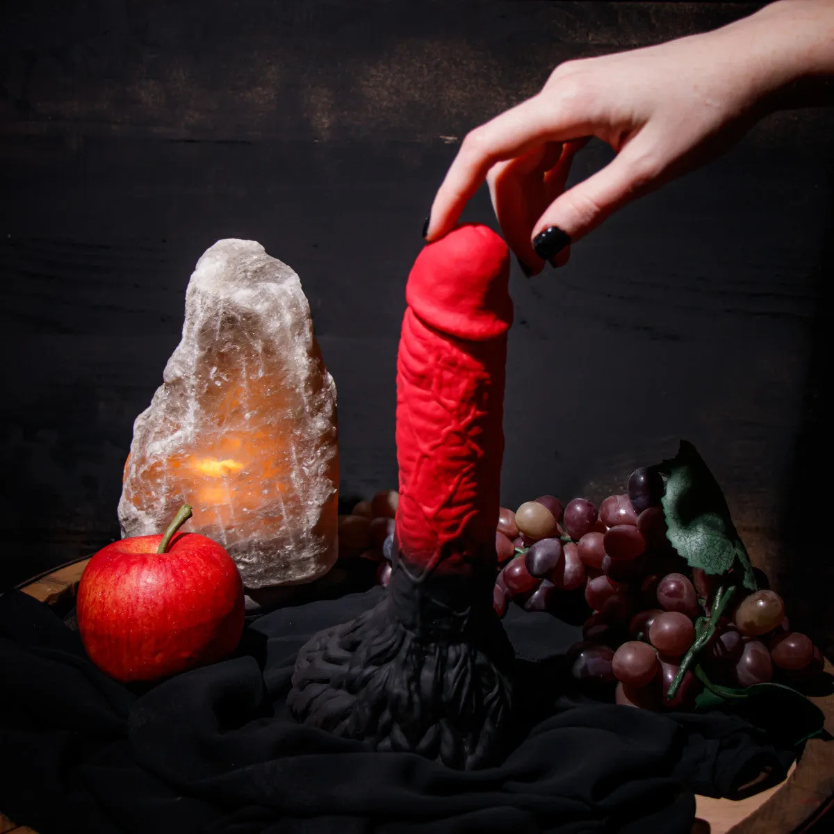 Blush The Realm 10.5-Inch Red Dildo With Lock On Base