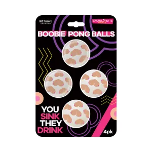 Boobie Beer Pong Balls 4-Pack