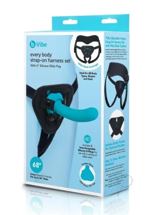Bvibe Everybody Strapon Set 6in Peg Teal
