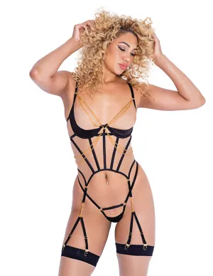 Caged Temptress 2-Piece Bustier Set