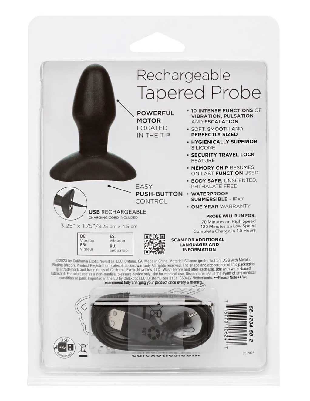 CalExotics Rechargeable Tapered Probe