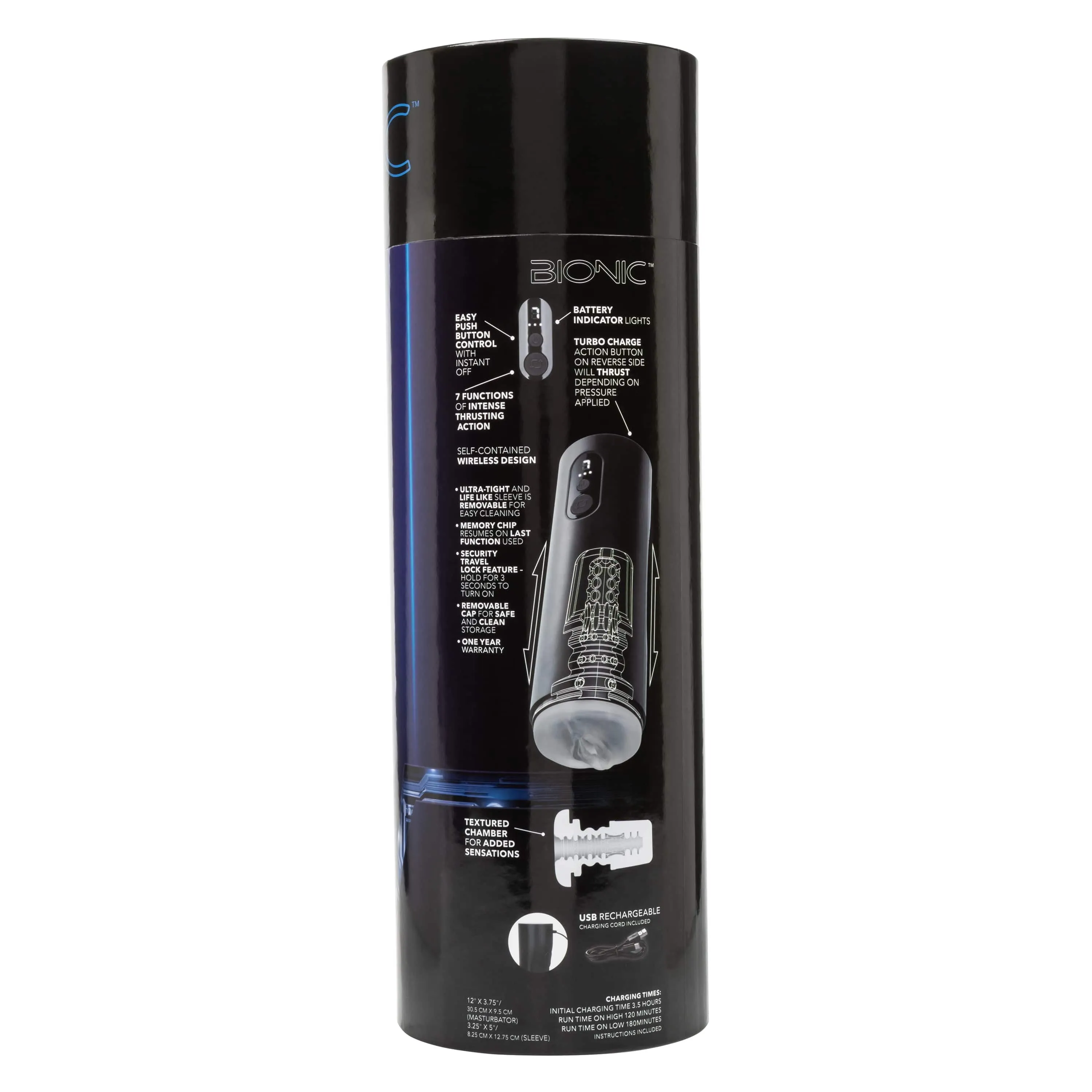 California Exotics - Bionic Thrusting Masturbator (Black)