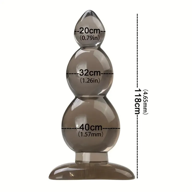 Classic Butt Plug Silicone Anal Plug With Flared Base Flexible Butt Plug