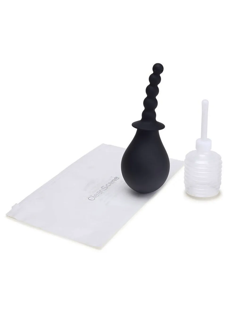 CleanScene Soft Squeeze Beaded Anal Douche Set