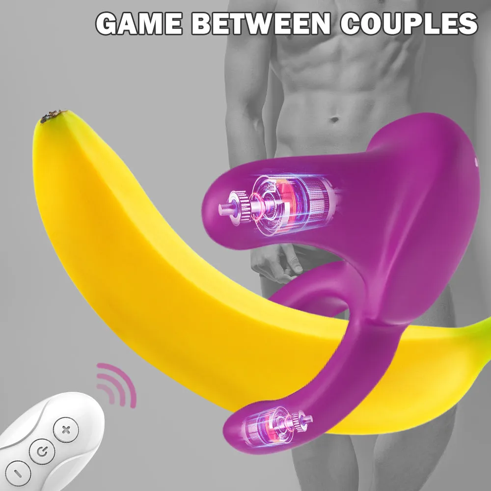 Clit Nipple Clamps Anal Plug - Remote Control Vibrating Panties Cock Ring Extra Quiet Sex Toy