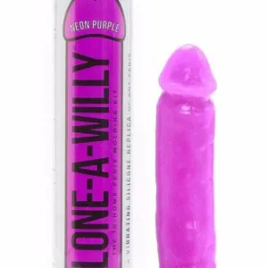 Clone A Willy Vibrating Silicone Penis Casting Kit - Neon Purple