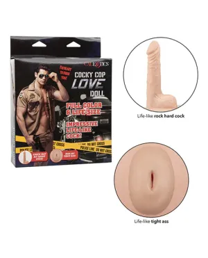 Cocky Cop Sex Doll | Inflatable | 5.5 Dildo | Doggy | Standing | Blowjob