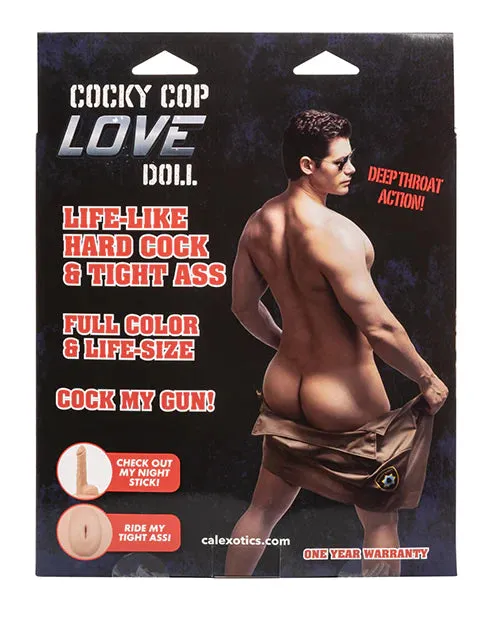 Cocky Cop Sex Doll | Inflatable | 5.5 Dildo | Doggy | Standing | Blowjob