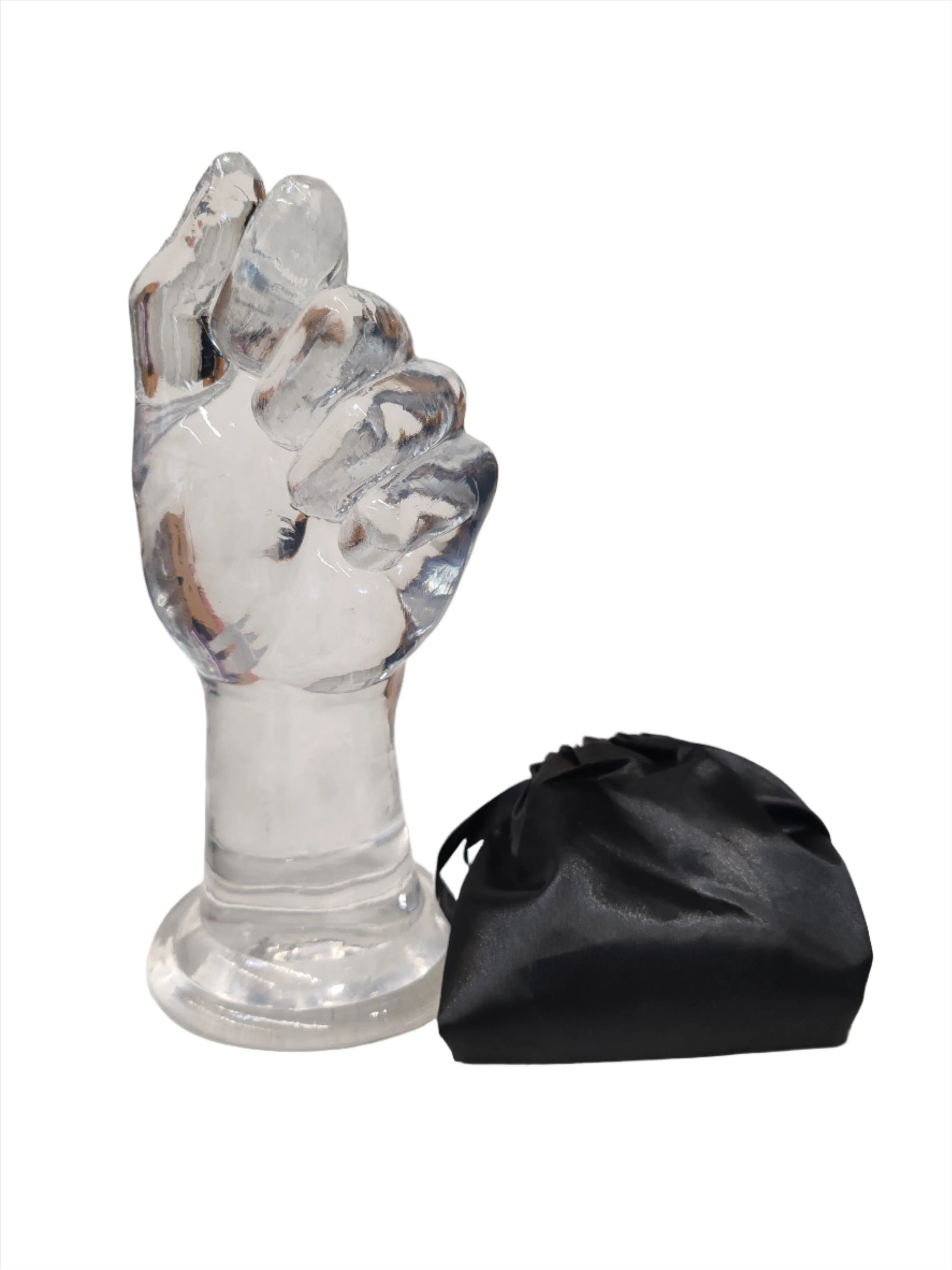 Come Closer Clear Play Fist No 5 | Suction Cup | Flexible O.5 KG  | Free Satin Bag
