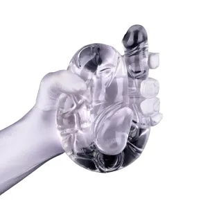 Come Closer Clear U-Shape | Double Head Dildo 17.7 | Free Satin Bag