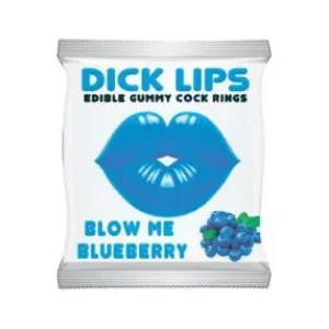 Dick Lips Gummy Candy Cock Rings Blueberry by Hott Products