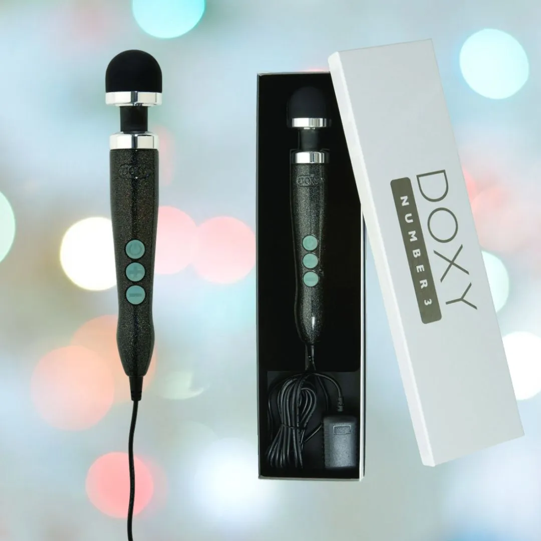 Doxy Die Cast 3 Wand Massager - Disco Black