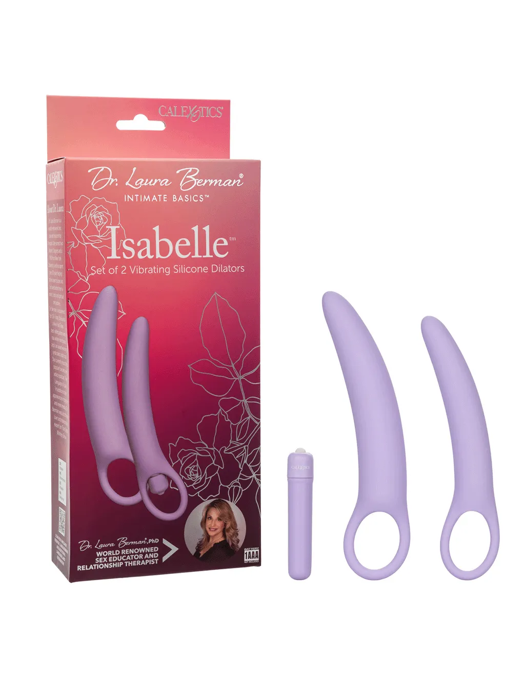 Dr. Laura Berman Isabelle 2pc Vibrating Silicone Dilators