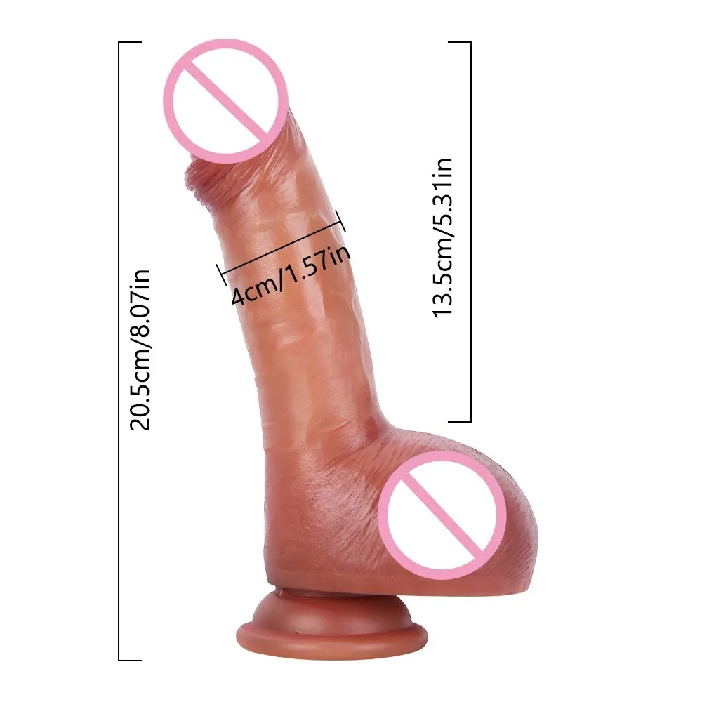Ejaculating Dildo Butt Plug - Realistic Squirting Silicone Dildo Female Sex Toy