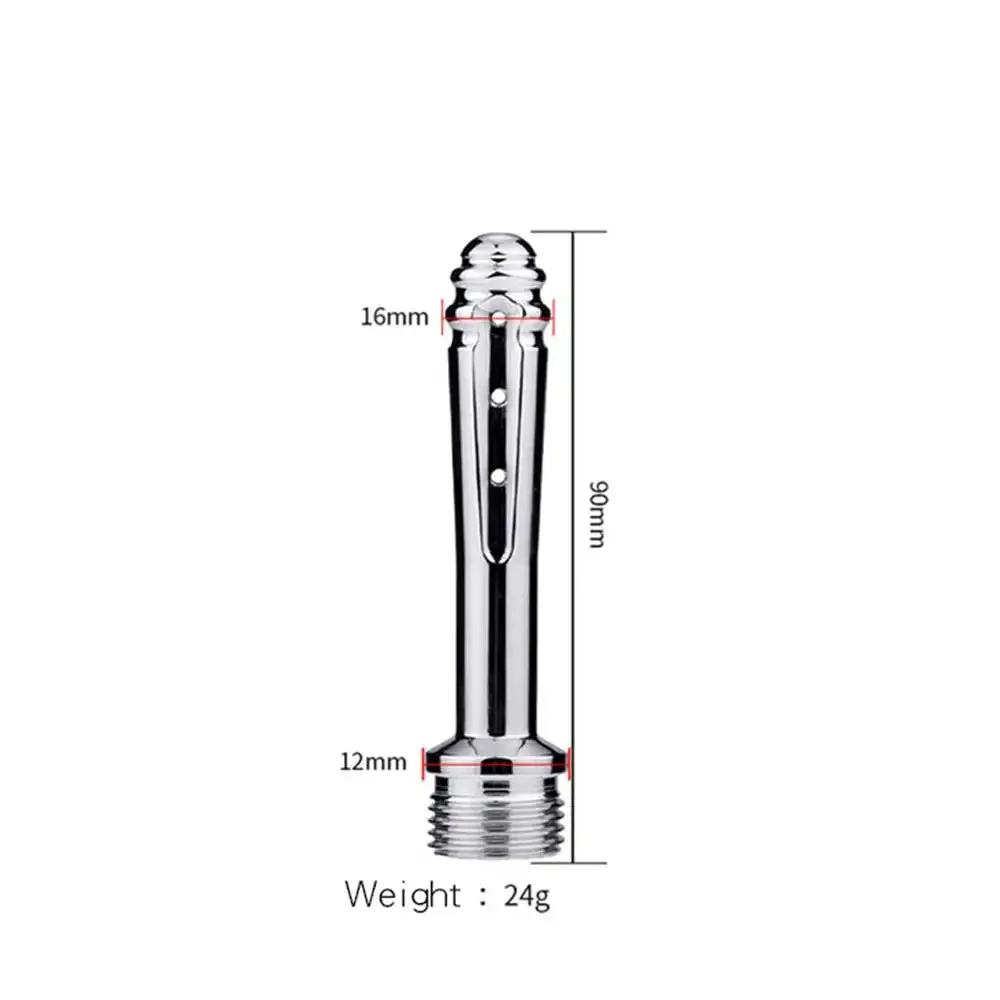 Enema Bidet Anal Douche Shower Cleaning - 7 Holes Side Opening Metal Anal Cleaner